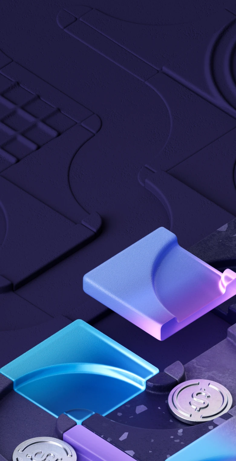 Stylized 3D
            Coins Background Image
